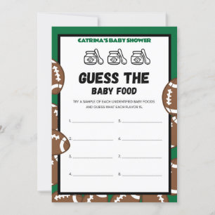 Invitation Football Baby shower Jeu, Soccer - Nom modifiable,