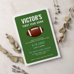 Invitation Football de première année   1er anniversaire