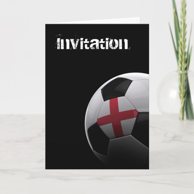 Invitation Football en Angleterre (Devant)