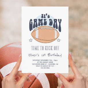 Invitation Football Jour Garçon 1er Anniversaire