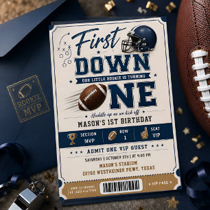 Invitation Football Premier Down ONE 1er Anniversaire