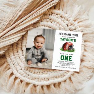 Invitation Football première année bas 1er anniversaire