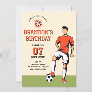Invitation Football soccer 