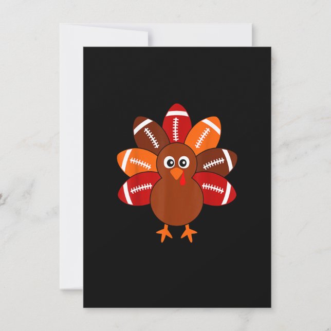 Invitation Football Turquie boules Thanksgiving Shirt Boys Ki (Devant)