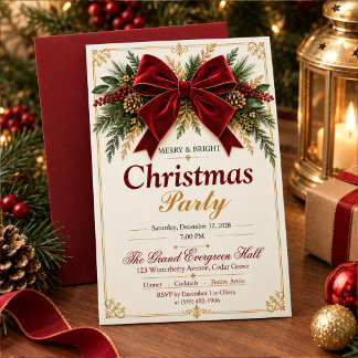Invitation for a Christmas dinner