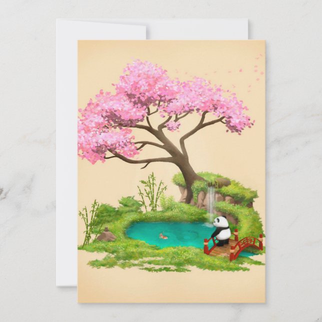 Invitation For Party | Panda Lover | Bear Panda (Front)