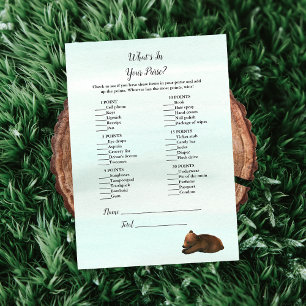 Invitation Forest Adventure What's In Your Purse Bears Jeu
