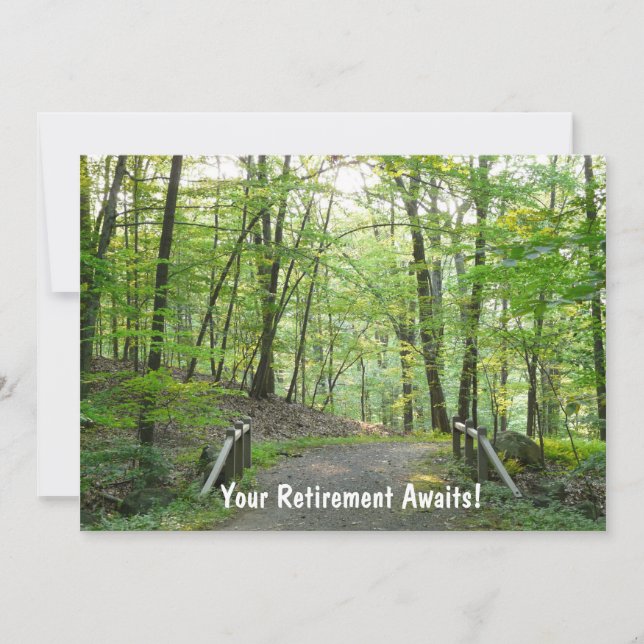 Invitation Forest Bridge - Votre Retraite Attend! (Devant)