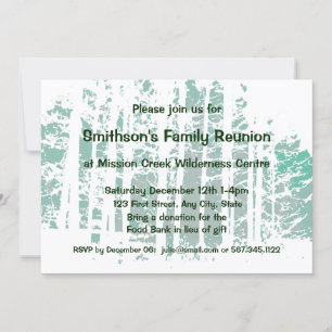 Invitation Forest Wilderness Outdoor Park Reunion