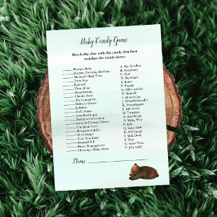 Invitation Forêt Aventure Bébé Candy Bears Jeu