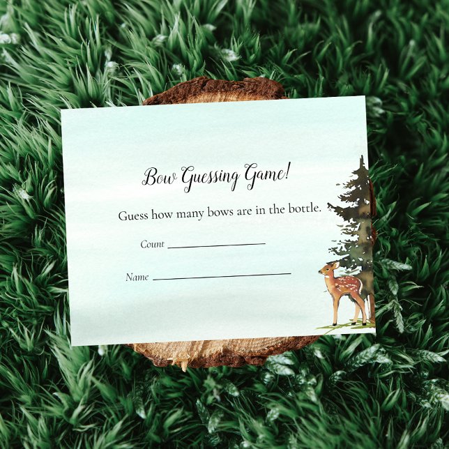 Invitation Forêt Aventure Devant Nombre Deers Jeu (Créateur téléchargé)