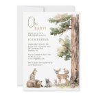 Forêt Bois Animaux Oh Bébé! Baby shower