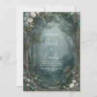 Forêt Brumeuse Dorée Chrysanthème Blanc de Mariage
