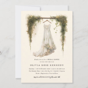 Invitation Forêt d'aquarelle enchantée Fête des mariées bohèm