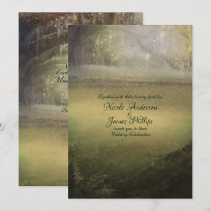 Invitation Forêt de lumières enchantées et enchanteresse pour