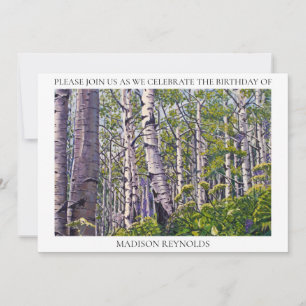 Invitation Forêt de Peupliers d'Aspen