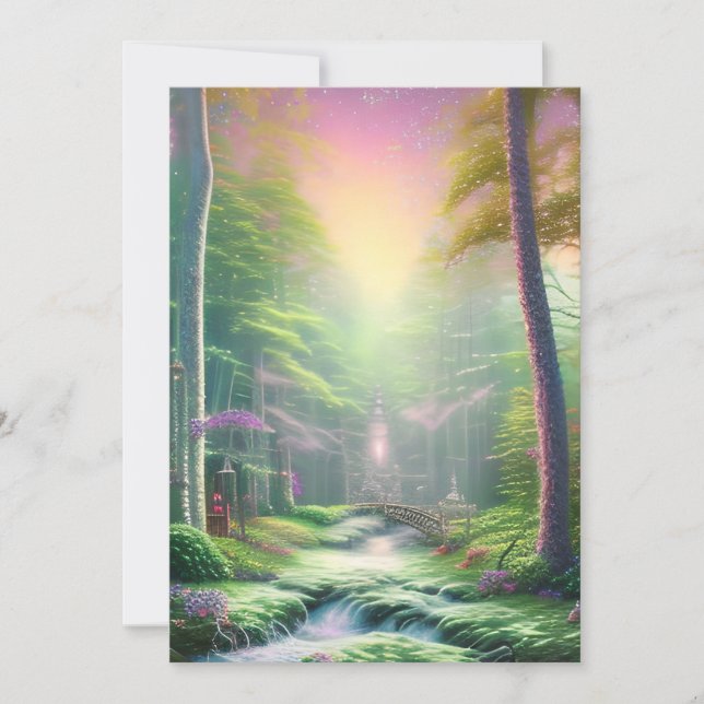 Invitation Forêt enchantée (Devant)