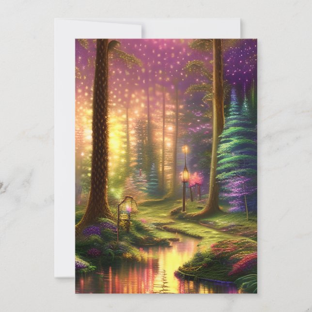 Invitation Forêt enchantée (Devant)