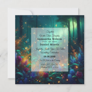 Invitation Forêt enchantée de bijoux radiants Mariage