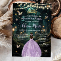 Forêt enchantée Robe Lilac violet Quinceañera