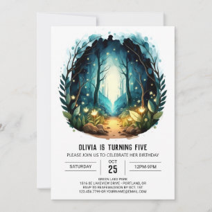 Invitation Forêt Whimsical en ligne Woodland Anniversaire