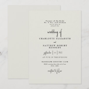 Invitation Forever Faithful Cream Mariage III