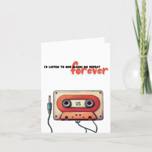 Invitation Forever Love Mixtape   Cassette Valentine