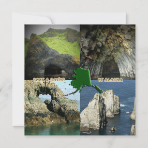 Invitation Formations et grottes rocheuses en Alaska Collage