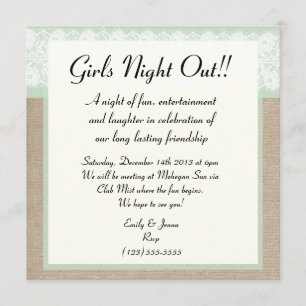 Invitation Formelle Burlap