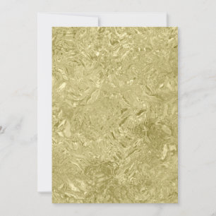 Invitation formelle en feuille d'or pour la Saint-