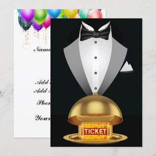 Invitation formelle et amusante