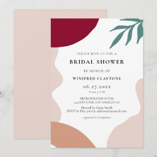 Invitation Formes abstraites modernes Baby shower pour future