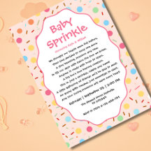 Formulation d'invitation pour une baby sprinkle po
