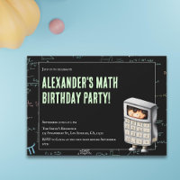 Formules mathématiques mignonnes fête d'anniversai