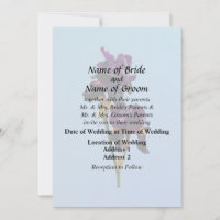 Fournitures de mariage Deux Iris Violet Foncé
