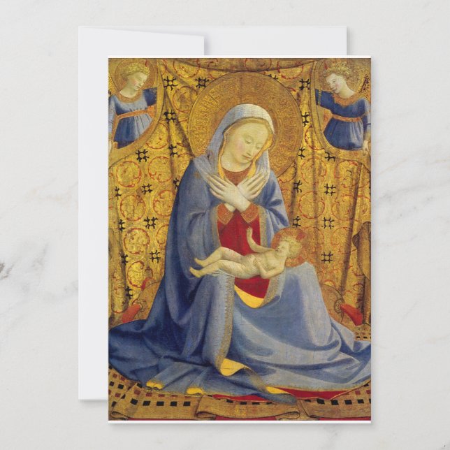 Invitation Fra Angelico - La Vierge de l'Humilité (Devant)