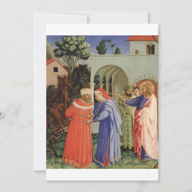 Invitation Fra Angelico - L'Apôtre Saint Jacques le Grand (Devant)