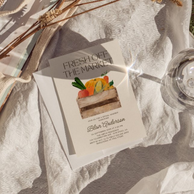 Invitation Fraîche De La Fête des mariées Du Marché (Créateur téléchargé)