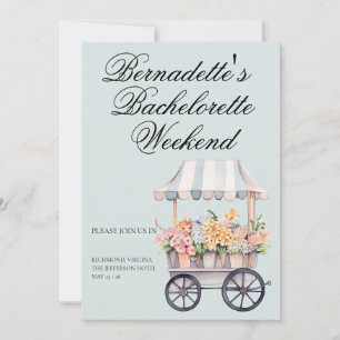 Invitation Fraîche du marché Flower Cart Party