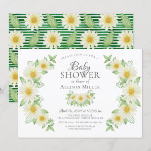 Invitation Fraîche Fête des mariées florale