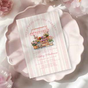 Invitation Fraîchement De La Fête des mariées De Marché Des A