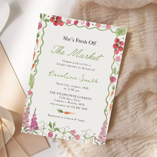 Invitation Fraîchement De La Fête des mariées De Marché Des A