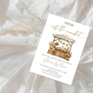 Invitation Fraîchement sorti du marché Fête des mariées Party
