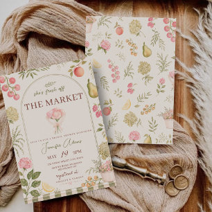 Invitation Fraîchement sortie du Marché : Baby Shower au Marc