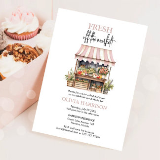 Invitation Frais du marché des agriculteurs Mariage Shower