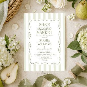 Invitation Frais Émoulu de la Mariée Fête de Mariage
