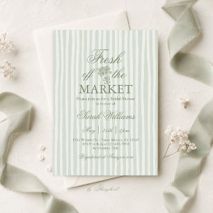 Invitation Frais Sorti du Marché Enterrement de Vie de Jeune