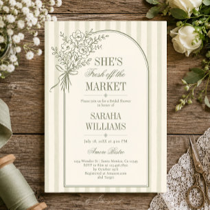 Invitation Frais Sorti du Marché Enterrement de Vie de Jeune 