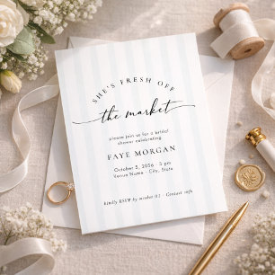Invitation Frais sortis du marché Moderne douche de mariage à