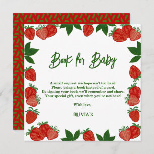 Invitation Fraise Berry Fruit sucré Cadeau frais bébé
